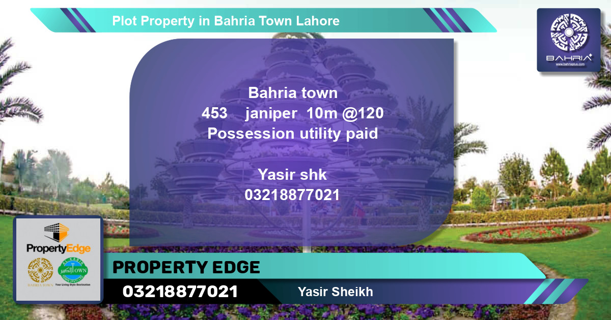 Residential Plot for Sale in Bahria Town, Lahore - (BP-40342)