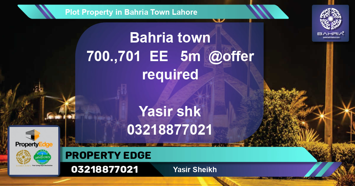 Residential Plot for Sale in Bahria Town, Lahore - (BP-40343)