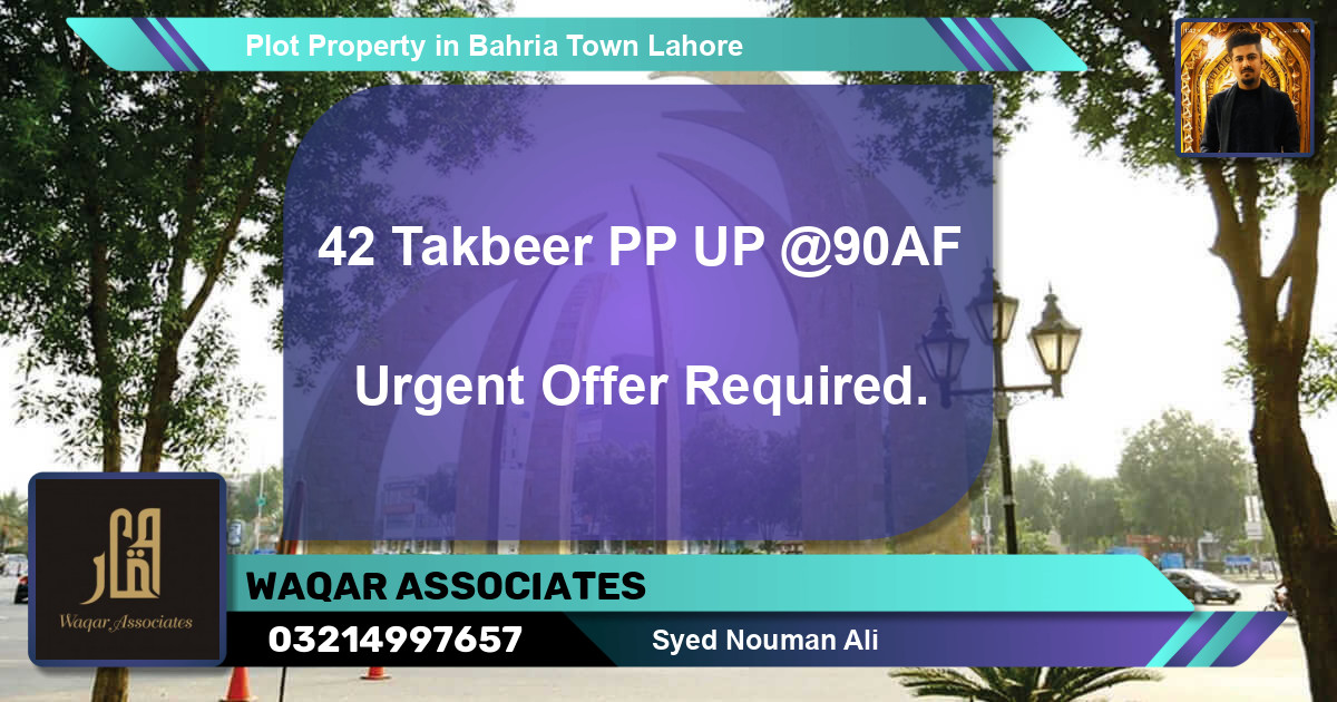 Residential Plot for Sale in Bahria Town, Lahore - (BP-40381)