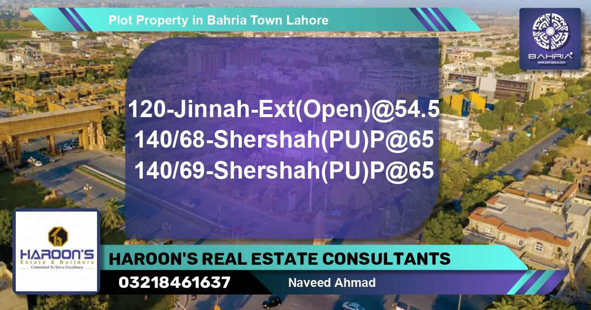 Residential Plot for Sale in Bahria Town, Lahore - (BP-40530)