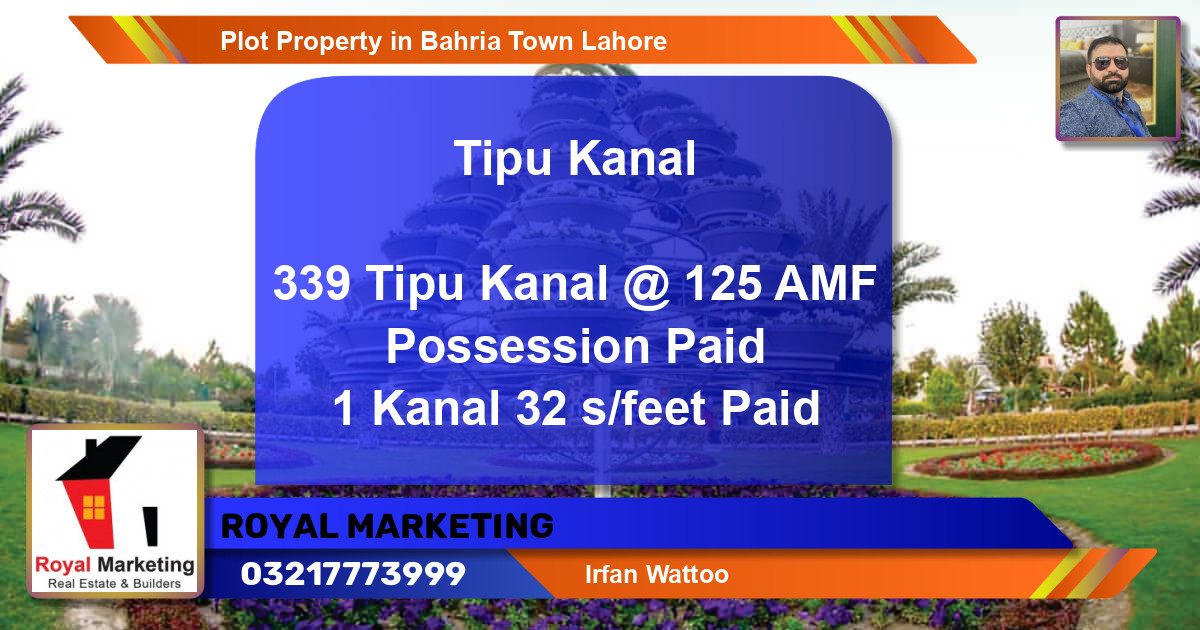 Residential Plot for Sale in Bahria Town, Lahore - (BP-40535)