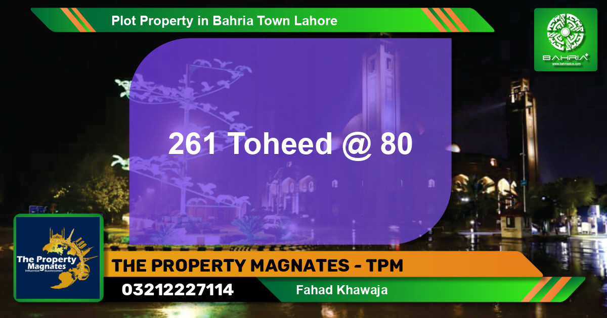 Residential Plot for Sale in Bahria Town, Lahore - (BP-40597)