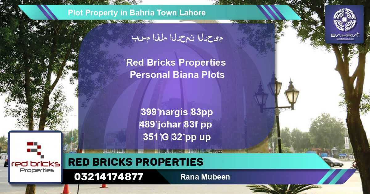Residential Plot for Sale in Bahria Town, Lahore - (BP-40638)