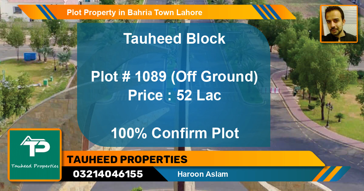 Residential Plot for Sale in Bahria Town, Lahore - (BP-40696)