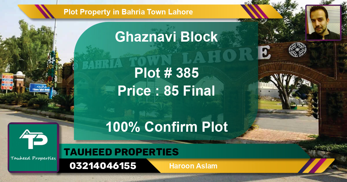 Residential Plot for Sale in Bahria Town, Lahore - (BP-40703)