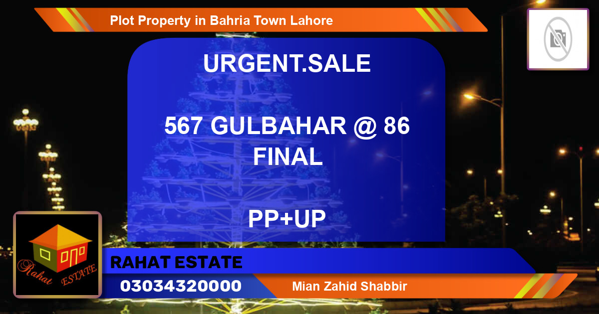 Residential Plot for Sale in Bahria Town, Lahore - (BP-40764)