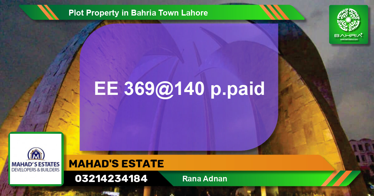 Residential Plot for Sale in Bahria Town, Lahore - (BP-40953)