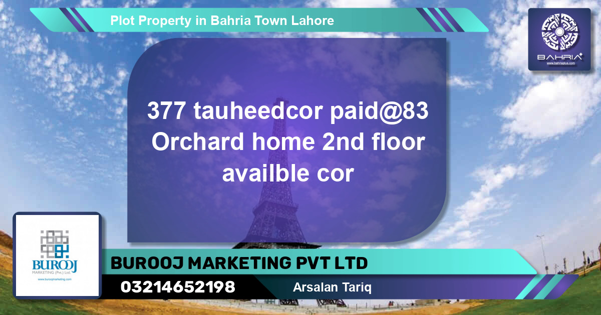 Residential Plot for Sale in Bahria Town, Lahore - (BP-40984)