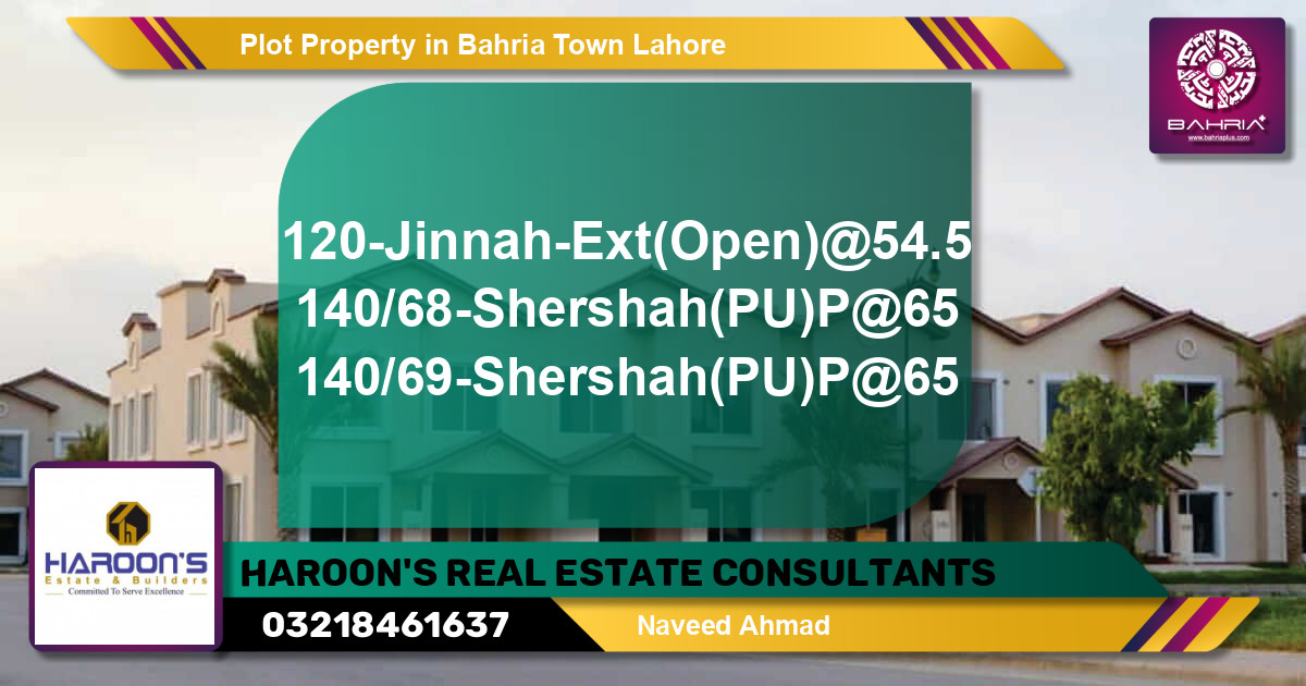 Residential Plot for Sale in Bahria Town, Lahore - (BP-41038)