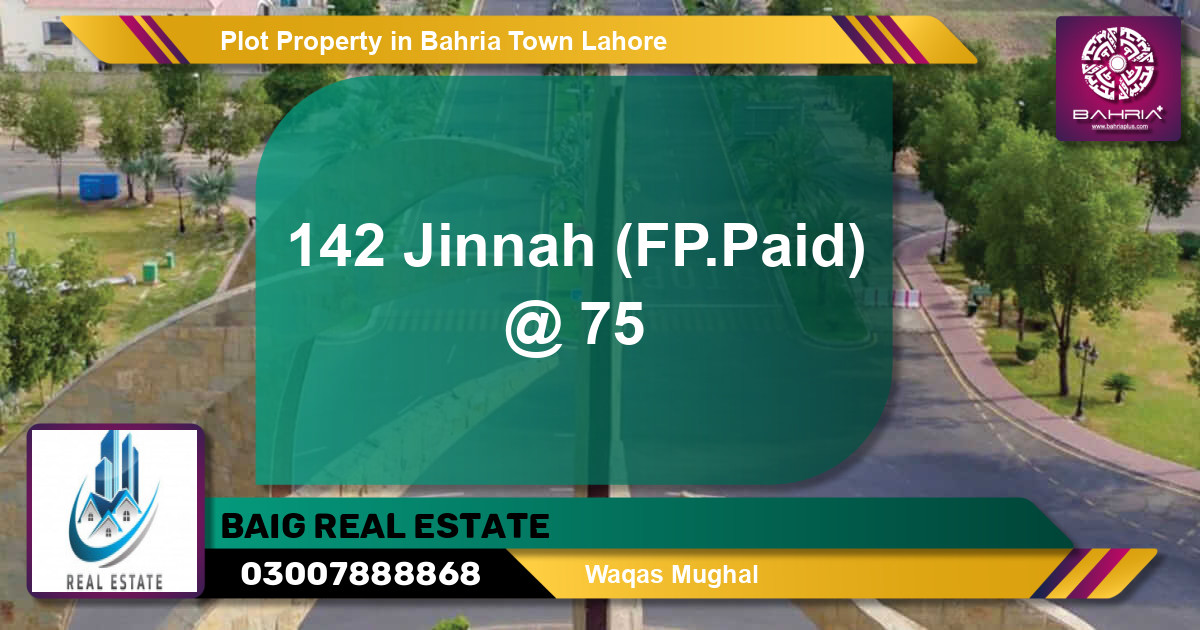 Residential Plot for Sale in Bahria Town, Lahore - (BP-41095)
