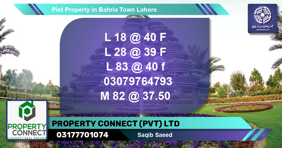 Residential Plot for Sale in Bahria Town, Lahore - (BP-41111)