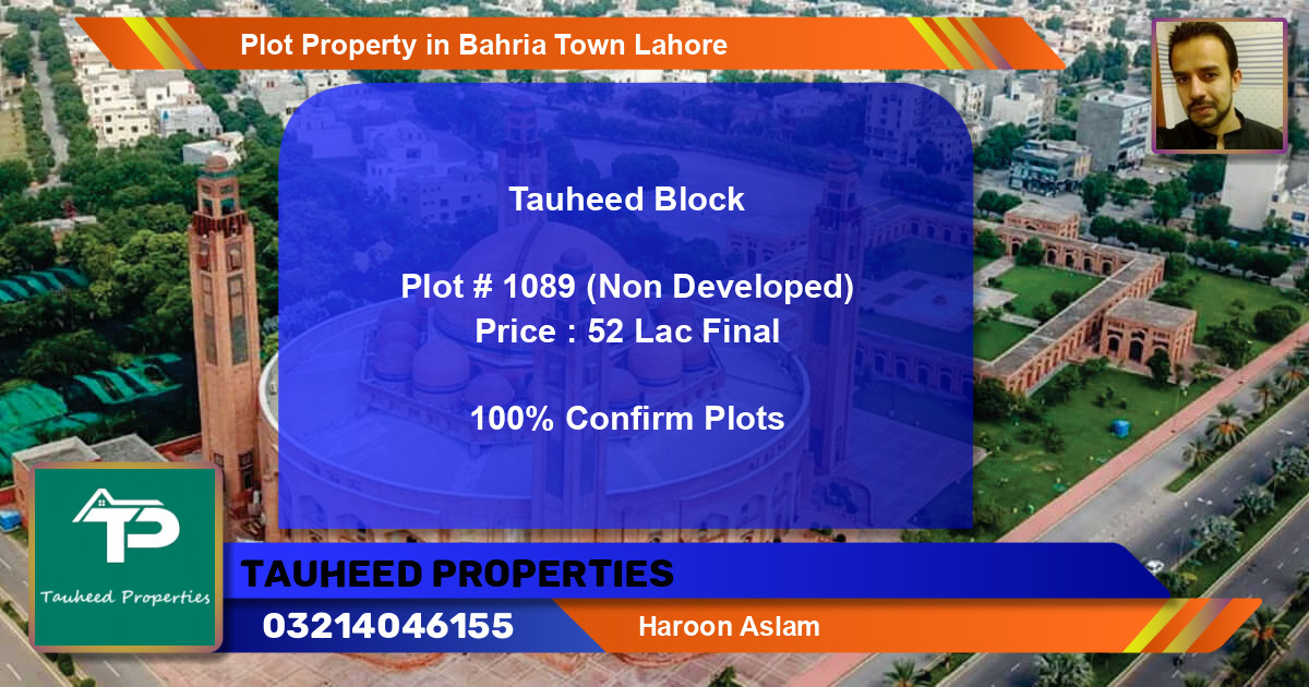 Residential Plot for Sale in Bahria Town, Lahore - (BP-41187)
