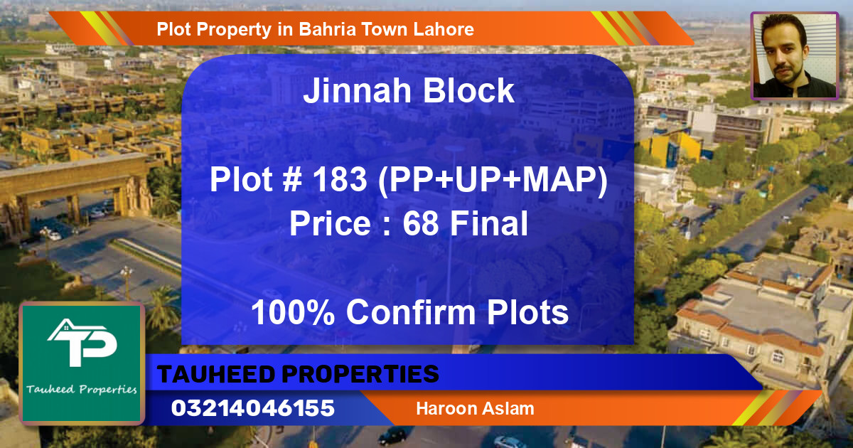 Residential Plot for Sale in Bahria Town, Lahore - (BP-41188)