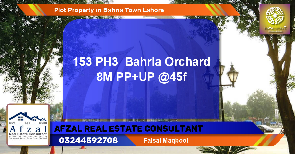 Residential Plot for Sale in Bahria Town, Lahore - (BP-41282)
