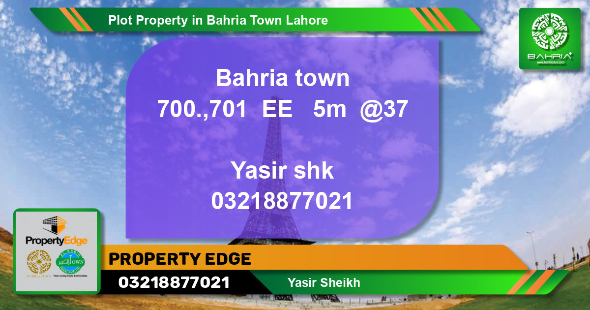 Residential Plot for Sale in Bahria Town, Lahore - (BP-41408)