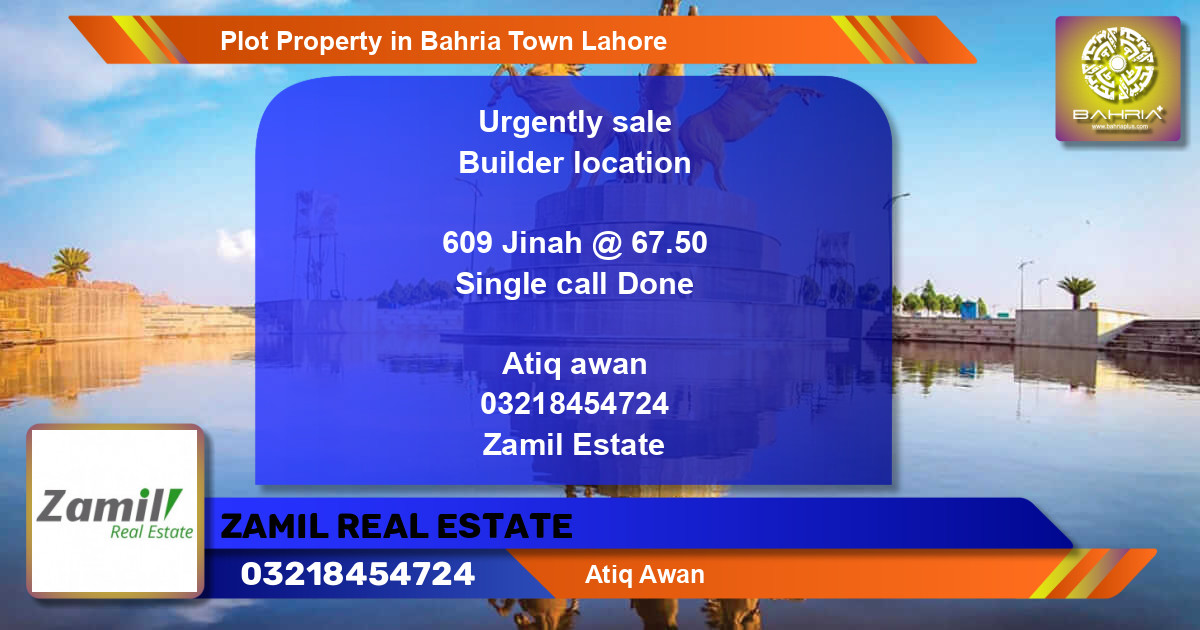Residential Plot for Sale in Bahria Town, Lahore - (BP-41442)