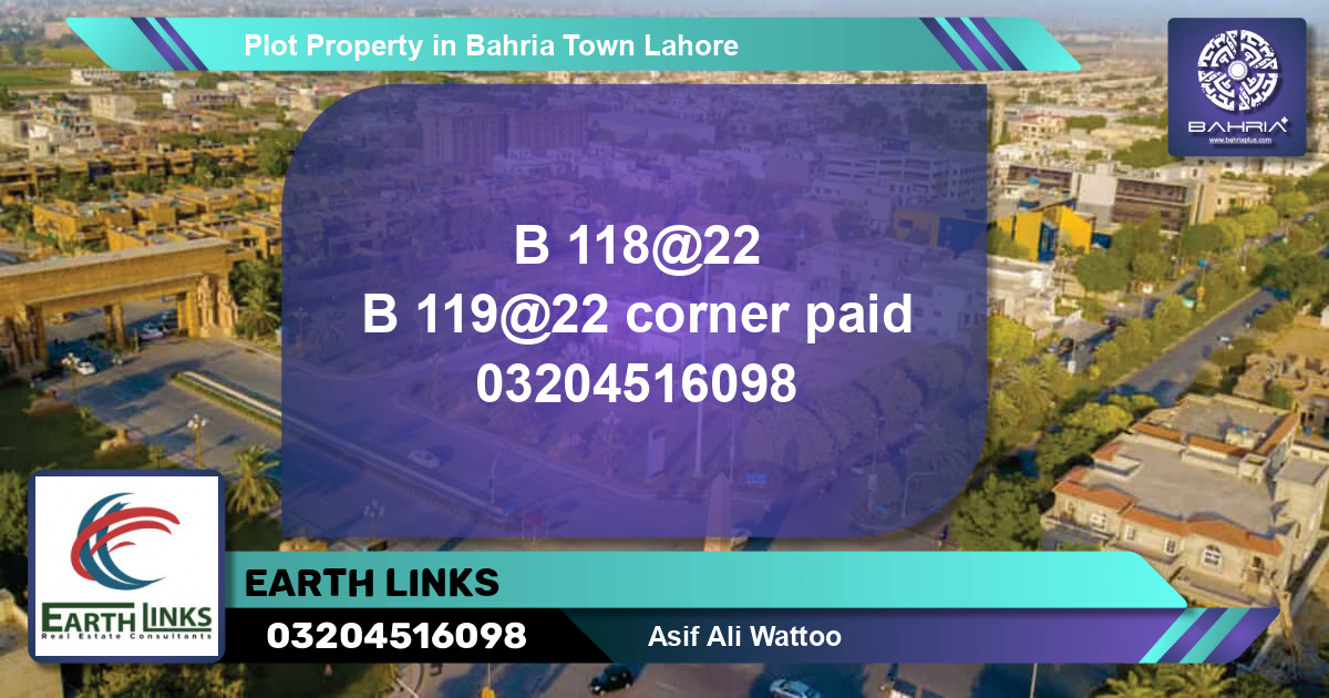 Residential Plot for Sale in Bahria Town, Lahore - (BP-41500)