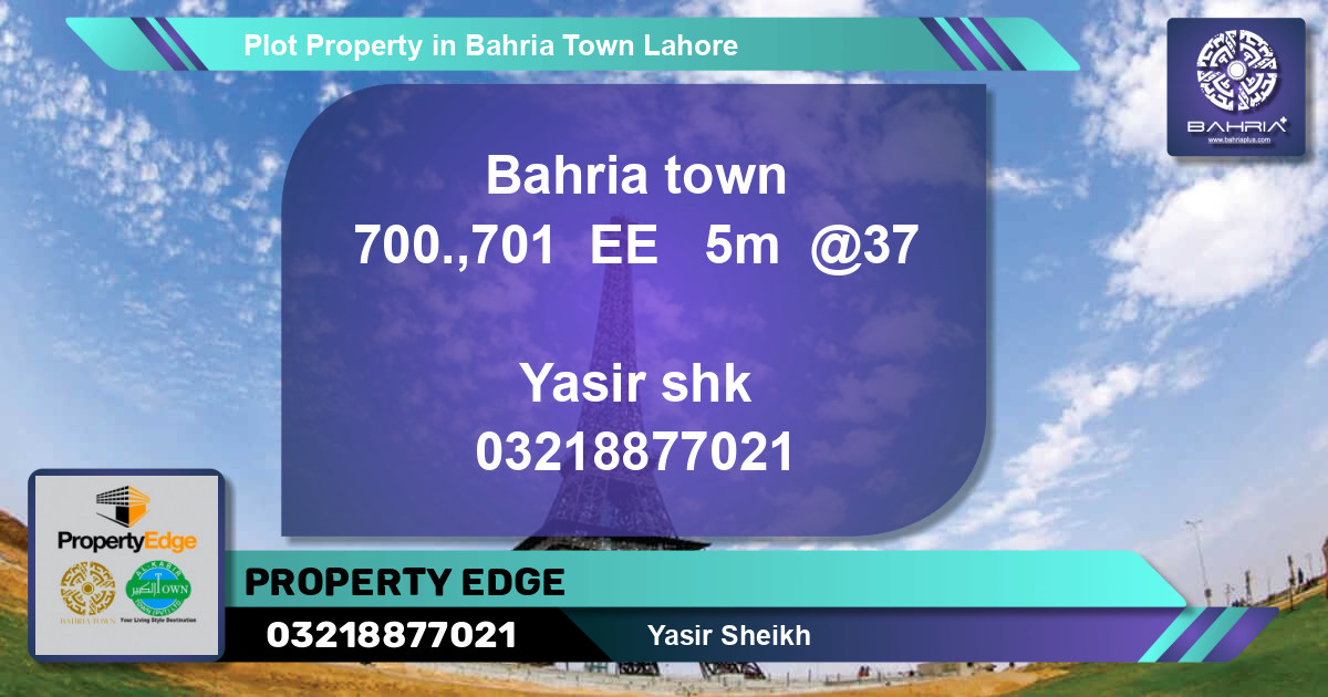 Residential Plot for Sale in Bahria Town, Lahore - (BP-41511)