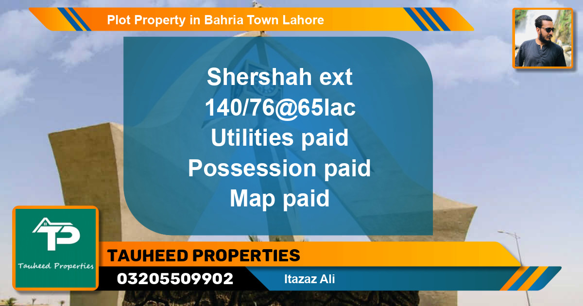 Residential Plot for Sale in Bahria Town, Lahore - (BP-41553)