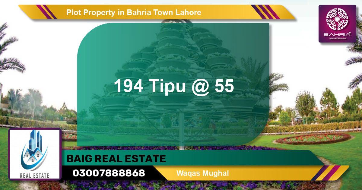 Residential Plot for Sale in Bahria Town, Lahore - (BP-41598)