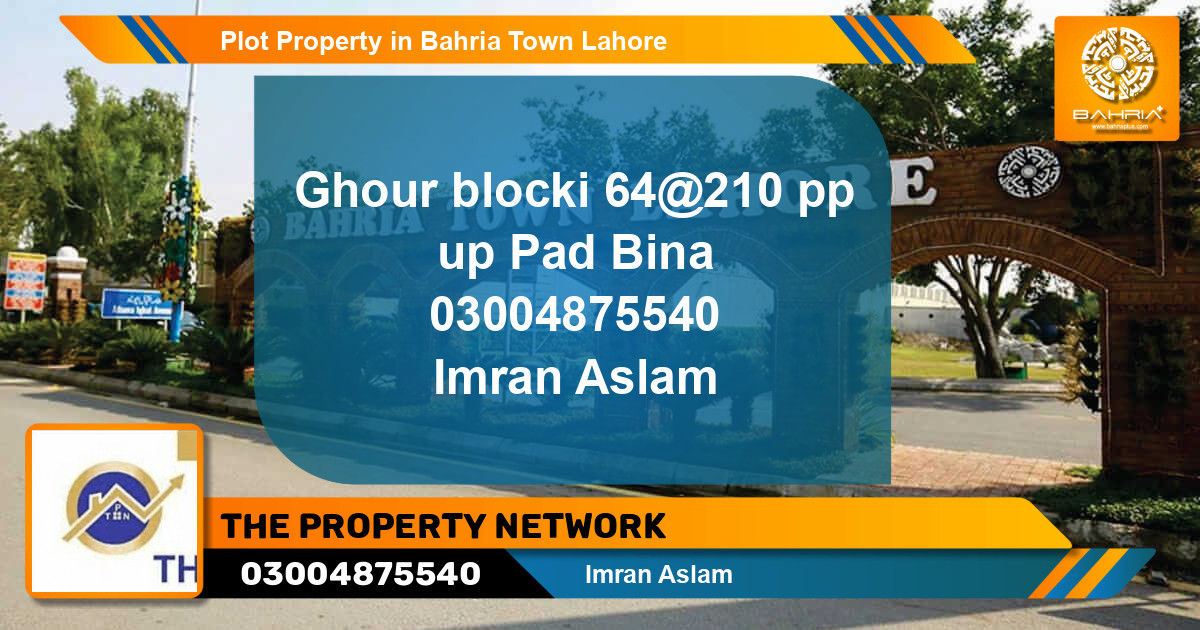 Residential Plot for Sale in Bahria Town, Lahore - (BP-41625)