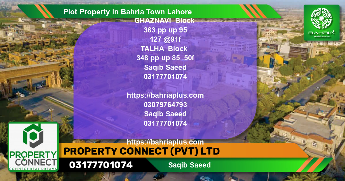 Residential Plot for Sale in Bahria Town, Lahore - (BP-41663)