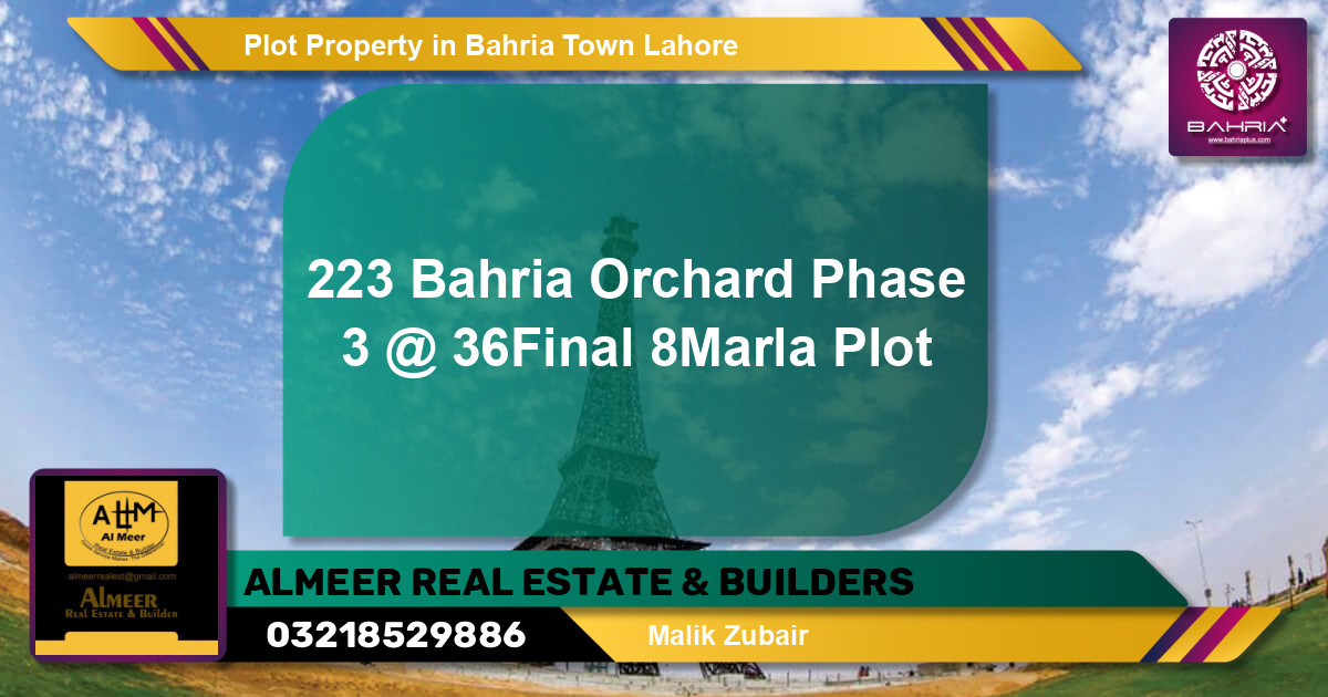 Residential Plot for Sale in Bahria Town, Lahore - (BP-41667)