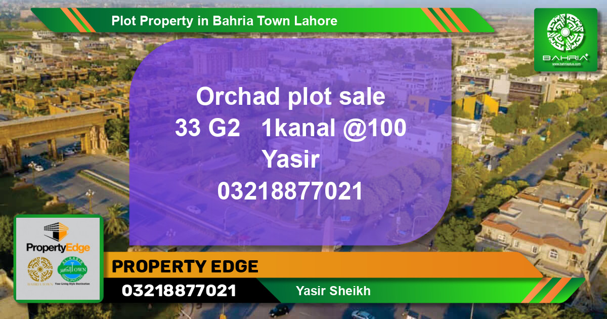 Residential Plot for Sale in Bahria Town, Lahore - (BP-41675)