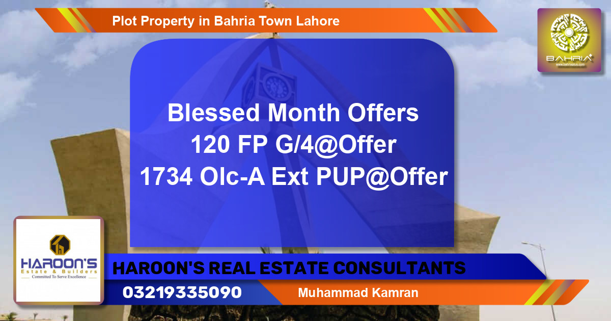 Residential Plot for Sale in Bahria Town, Lahore - (BP-41710)