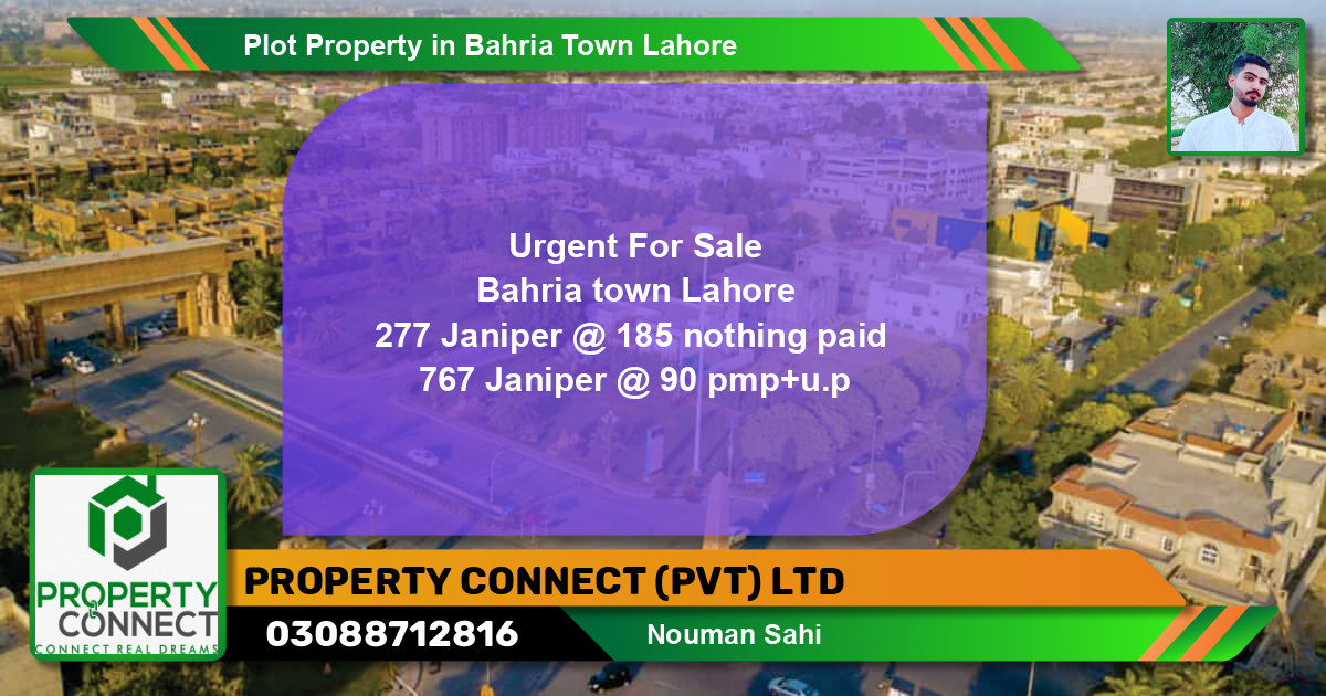 Residential Plot for Sale in Bahria Town, Lahore - (BP-41799)