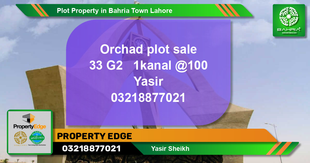 Residential Plot for Sale in Bahria Town, Lahore - (BP-41839)