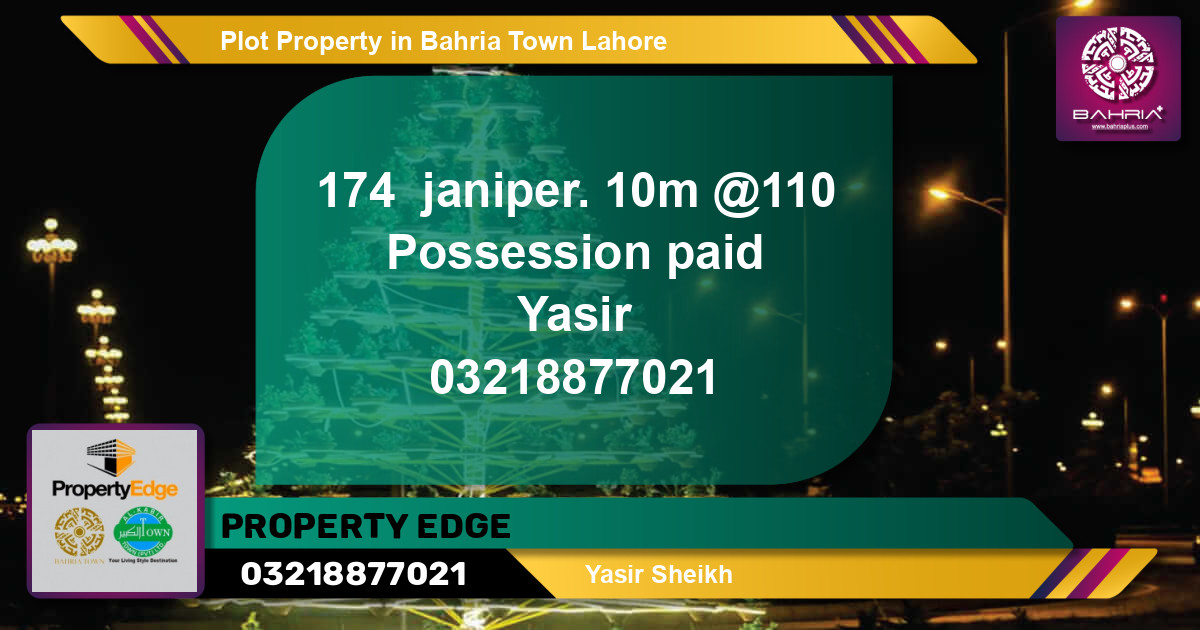 Residential Plot for Sale in Bahria Town, Lahore - (BP-41840)