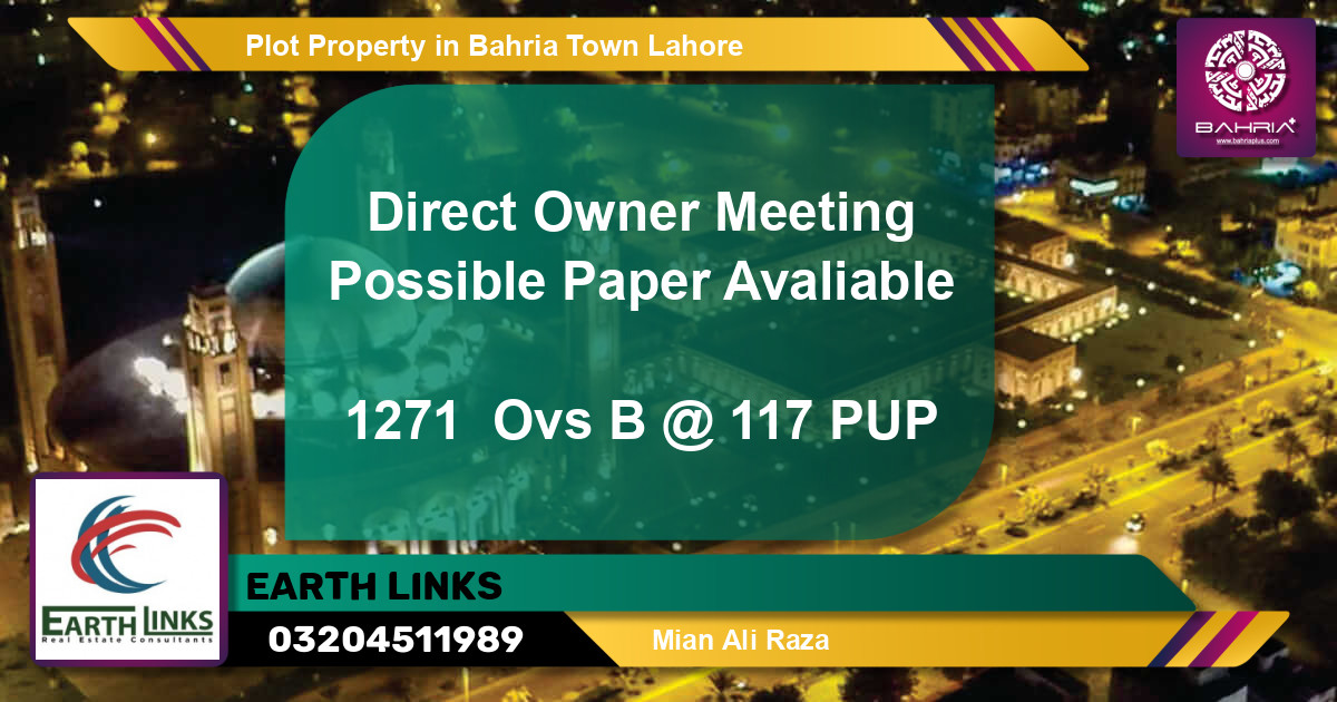 Residential Plot for Sale in Bahria Town, Lahore - (BP-41855)