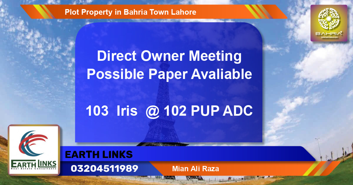 Residential Plot for Sale in Bahria Town, Lahore - (BP-41862)