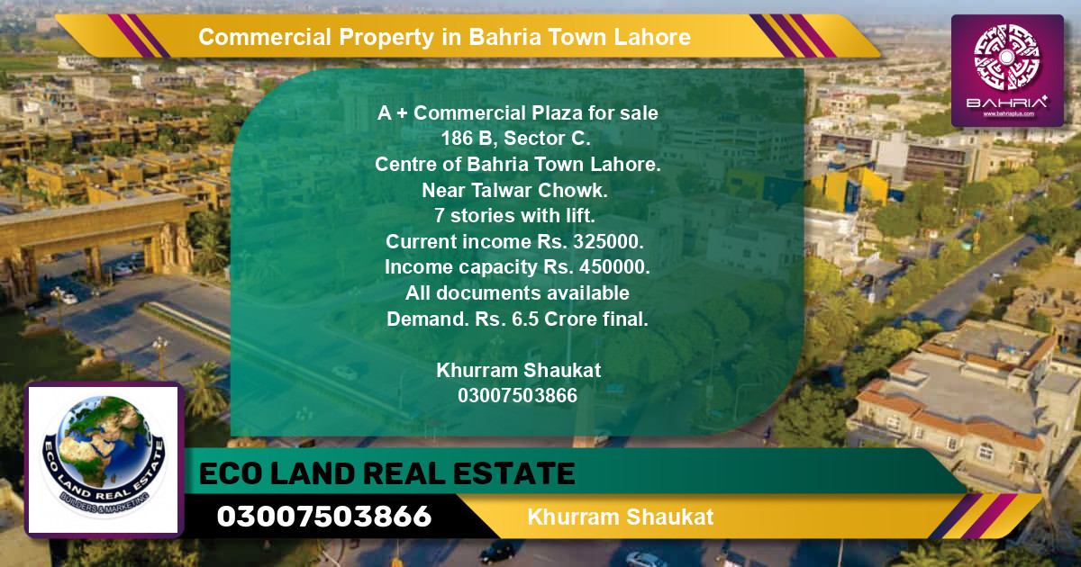 Commercial Property for Rent in Bahria Town, Lahore - (BP-41888)