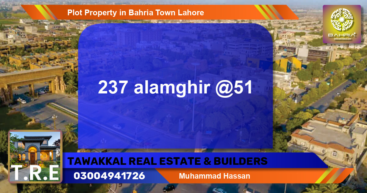 Residential Plot for Sale in Bahria Town, Lahore - (BP-41956)