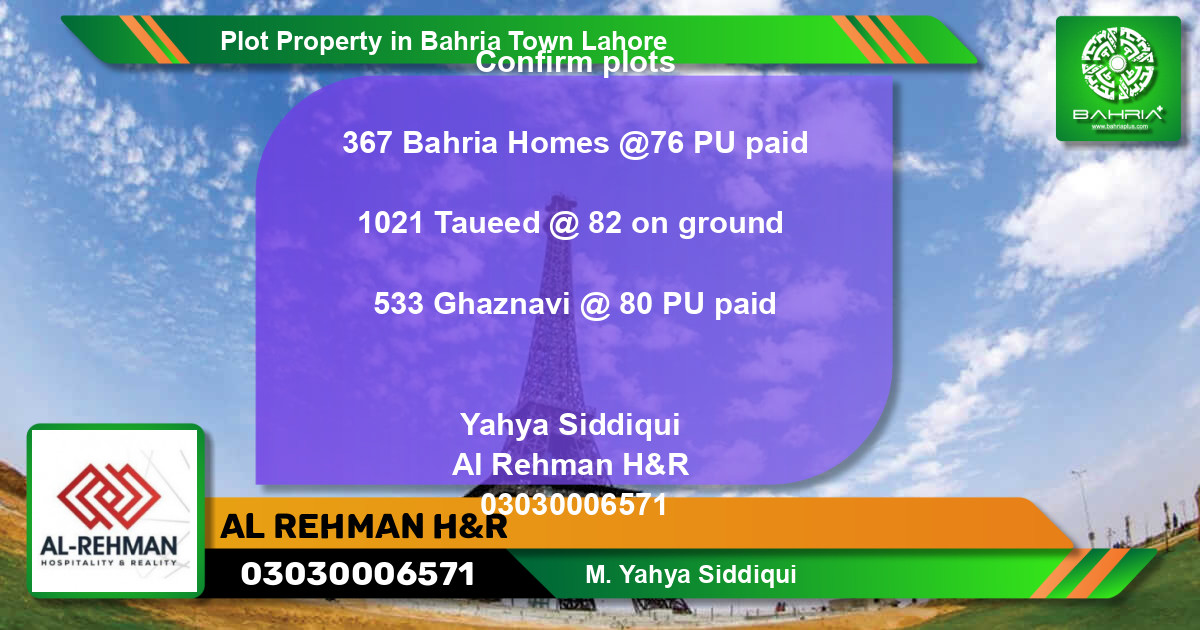 Residential Plot for Sale in Sector E - Bahria Homes -  Bahria Town, Lahore - (BP-42258)