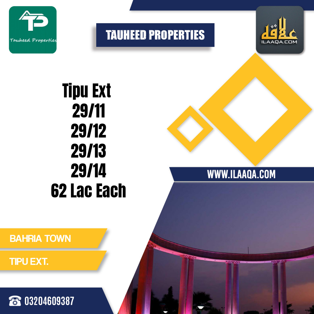 5 Marla Residential Plot for Sale in Sector F - Tipu Sultan Ext. - Bahria Town, Lahore - (BP-422599)