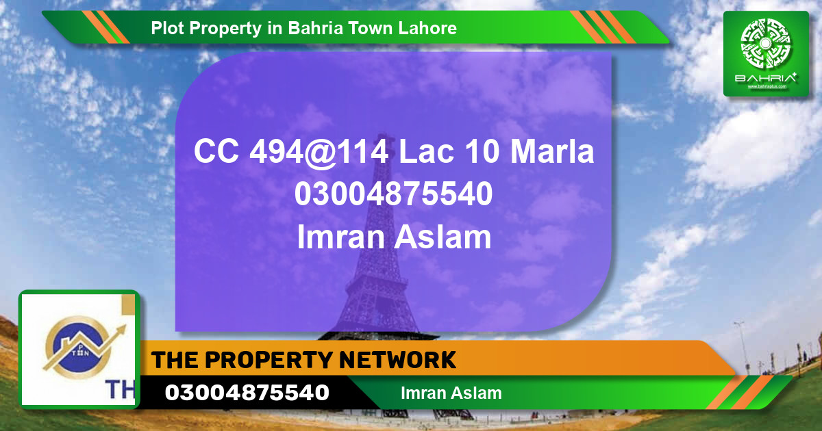 Residential Plot for Sale in Bahria Town, Lahore - (BP-42341)