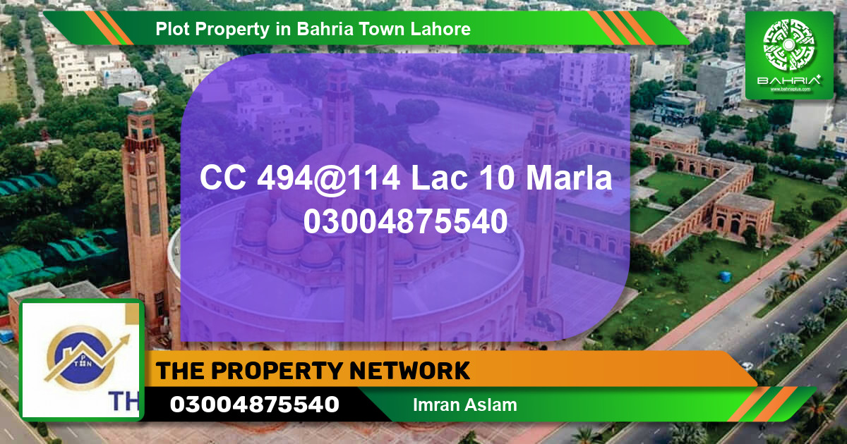 Residential Plot for Sale in Bahria Town, Lahore - (BP-42349)