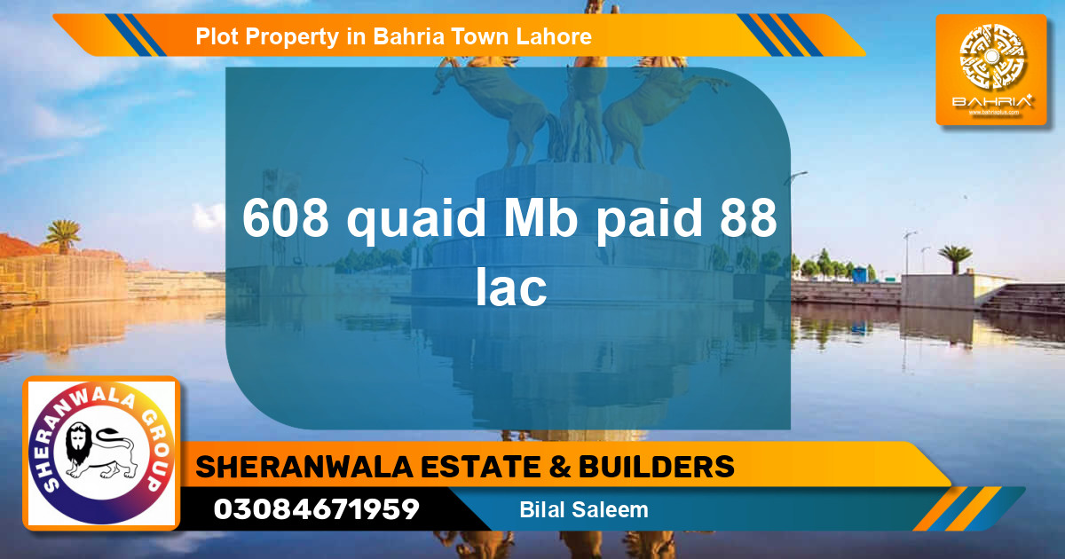 Residential Plot for Sale in Bahria Town, Lahore - (BP-42727)
