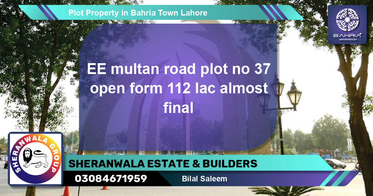 Residential Plot for Sale in Bahria Town, Lahore - (BP-42728)