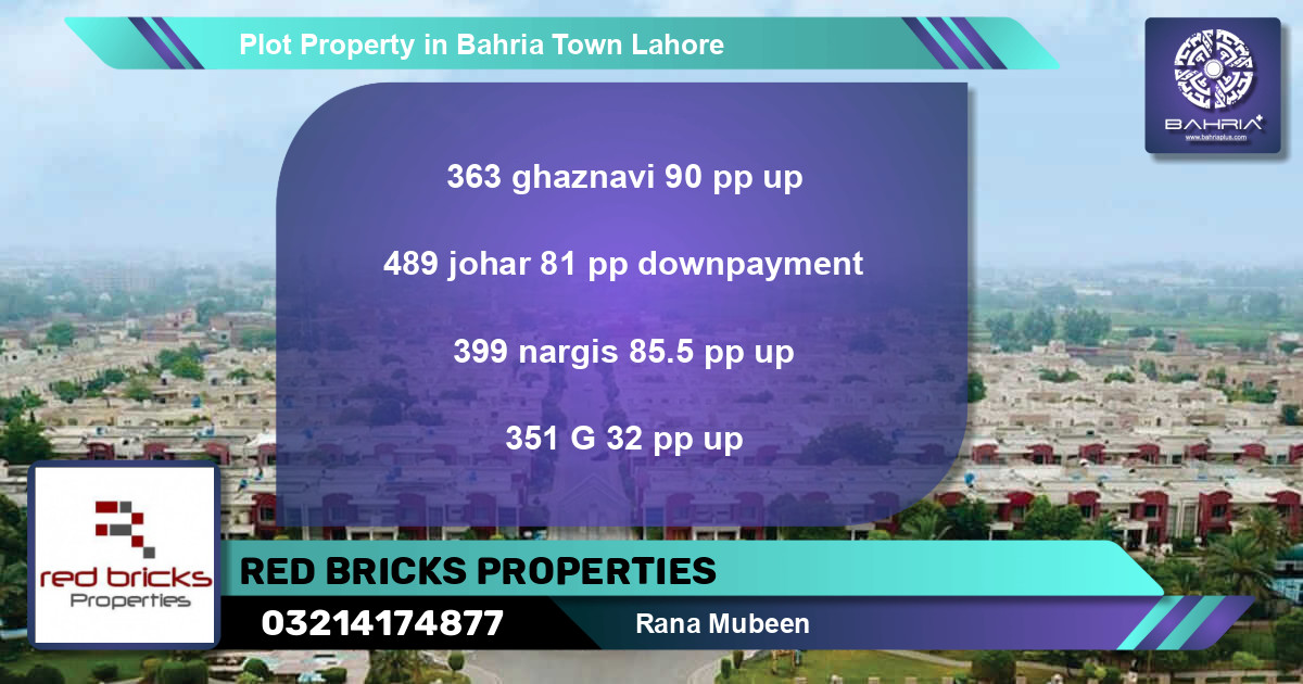 Residential Plot for Sale in Bahria Town, Lahore - (BP-42761)