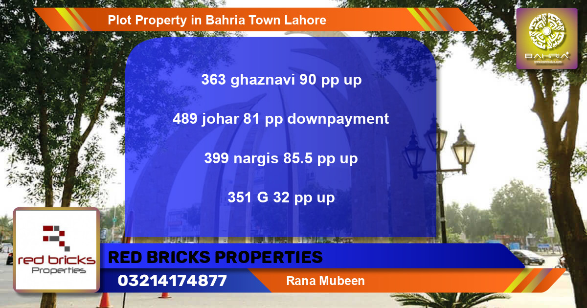 Residential Plot for Sale in Bahria Town, Lahore - (BP-42763)