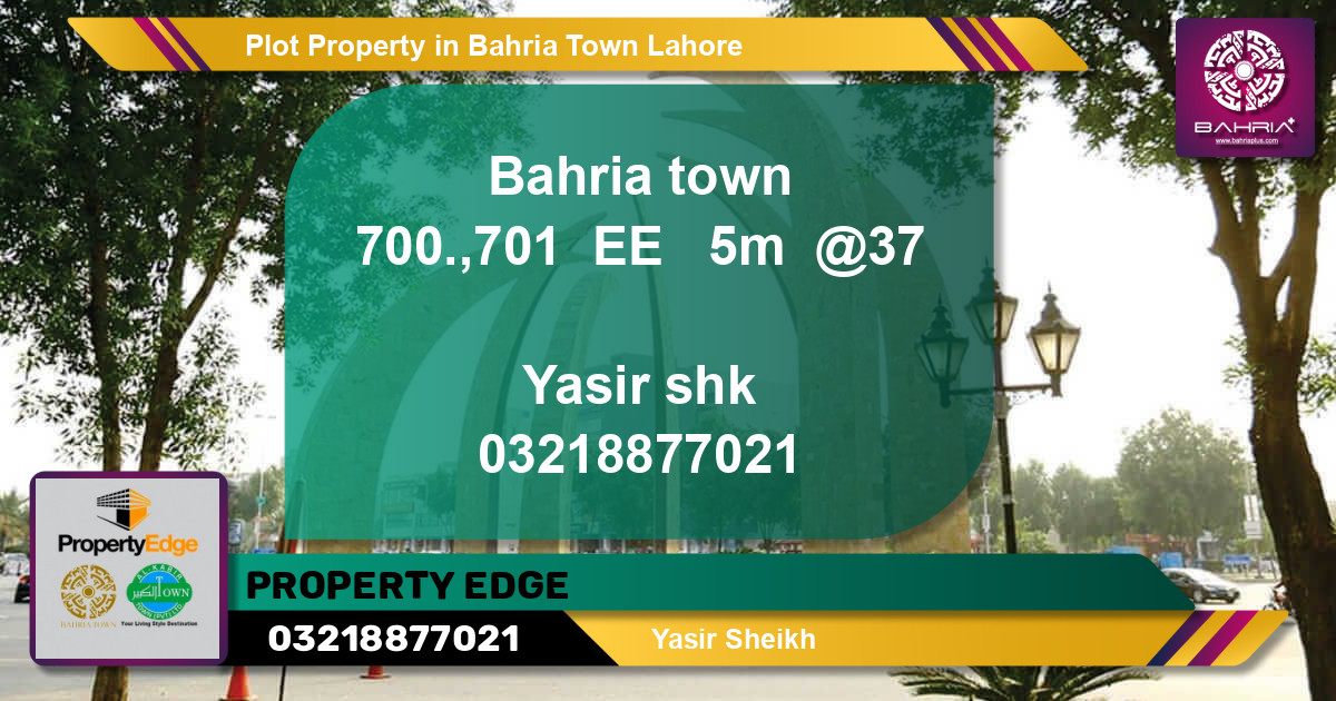 Residential Plot for Sale in Bahria Town, Lahore - (BP-42792)