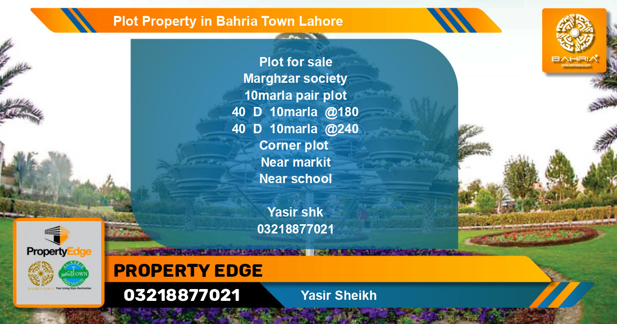Residential Plot for Sale in Bahria Town, Lahore - (BP-42801)
