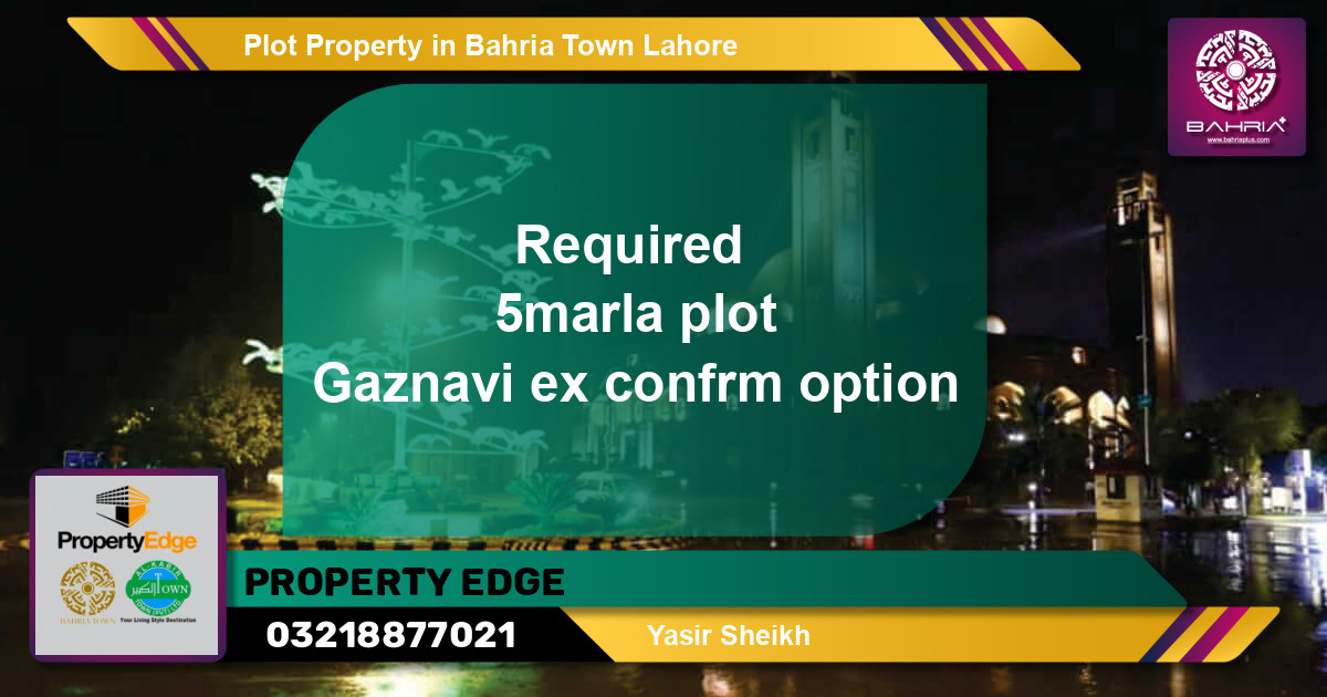Residential Plot for Sale in Bahria Town, Lahore - (BP-42803)