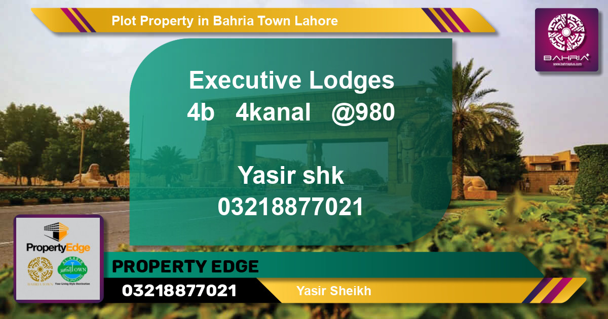 Residential Plot for Sale in Bahria Town, Lahore - (BP-42804)