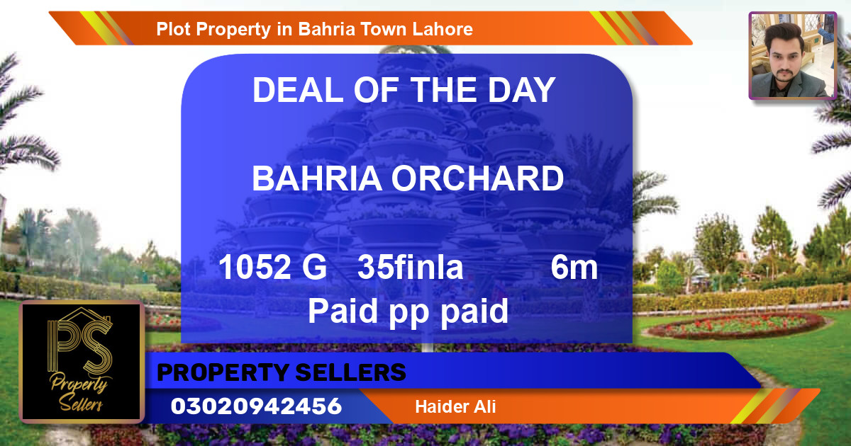 Residential Plot for Sale in Bahria Town, Lahore - (BP-42851)