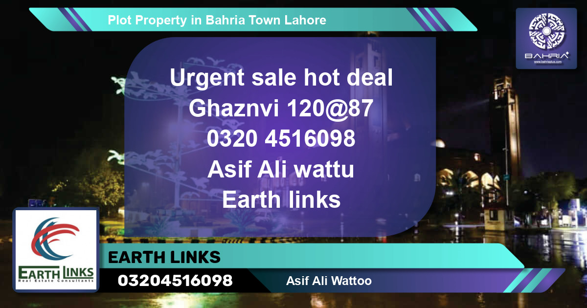 Residential Plot for Sale in Bahria Town, Lahore - (BP-42948)